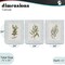 Stupell Industries Kitchen Herbs on Geometric 3pc Canvas Set, design by Diannart